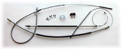 1979 - 1981 Camaro Emergency Parking Brake Cables Kit with REAR DISC BRAKES, Stainless Steel