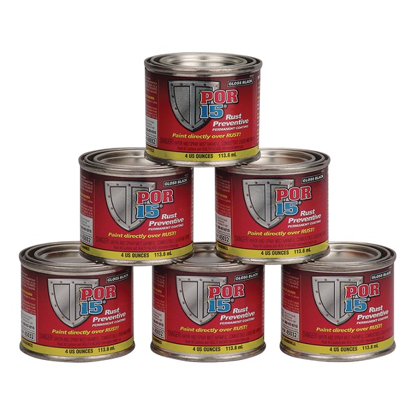 POR-15 6-Pack Gloss Black Rust Preventive Paint