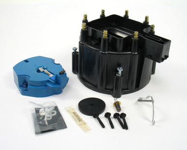 GM V8 Cap & Rotor Kit - Black D4000