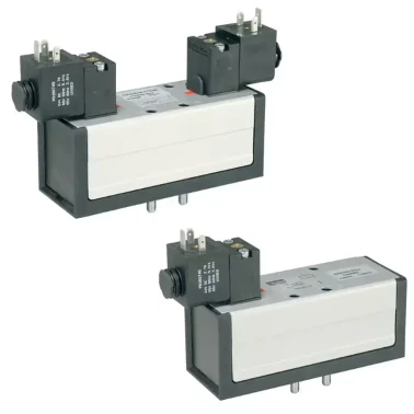 Parker Pneumatics DX2-621-BL53 ISOMAX DX ISO 5591-1 Valve Series, Size 2, 5/2 Single Solenoid, Spring Return
