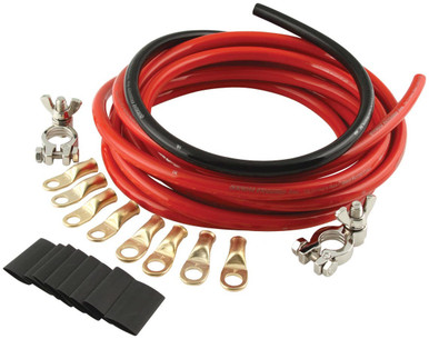 QuickCar 2-Gauge Battery Cable Kit with 15 ft Red and 2 ft Black Cables 57-010