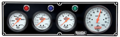 QuickCar 3-1 Gauge Panel OP/WT/FP 3-3/8in Tach Black 61-67423