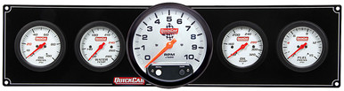 QuickCar Extreme 4-1 Gauge Panel with 5" Tachometer and Mechanical Gauges 61-7751