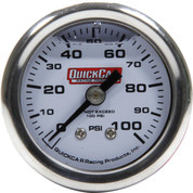 Quickcar Racing Products 1.5in Liquid Filled Fuel Pressure Gauge 0-100 PSI 611-90100