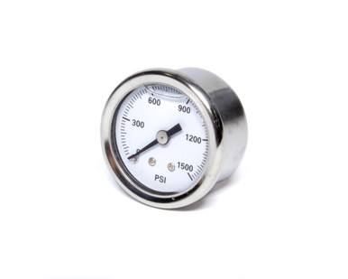 QuickCar Racing Products Liquid-Filled Mechanical Brake Bias Gauge 0-1500 psi White Face Aluminum Kit 611-90