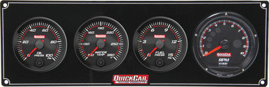 Quickcar Redline 3-1 Gauge Panel OP/WT/FP w/Recall Tach 69-3042