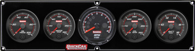 Quickcar Redline 4-1 Gauge Panel OP/WT/OT/Volt with Recall Tachometer 69-4057