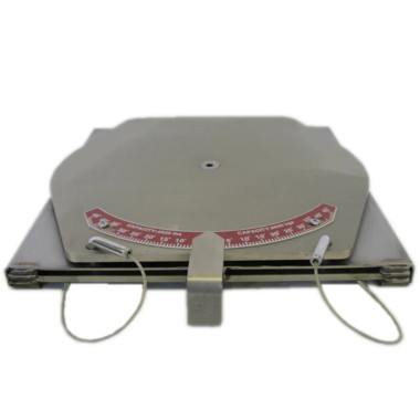 QSP-25-130-P (2) Stainless Steel Medium-Duty Turnplates with pointer