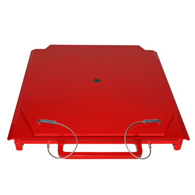 QSP-25-24 (2) Heavy-Duty Truck Turnplates with handles (RED)