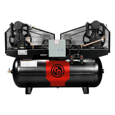 Chicago Pneumatic RCP-C10121D Iron Series Two Stage Electric Duplex Compressor 10 HP (2 x 5 HP)