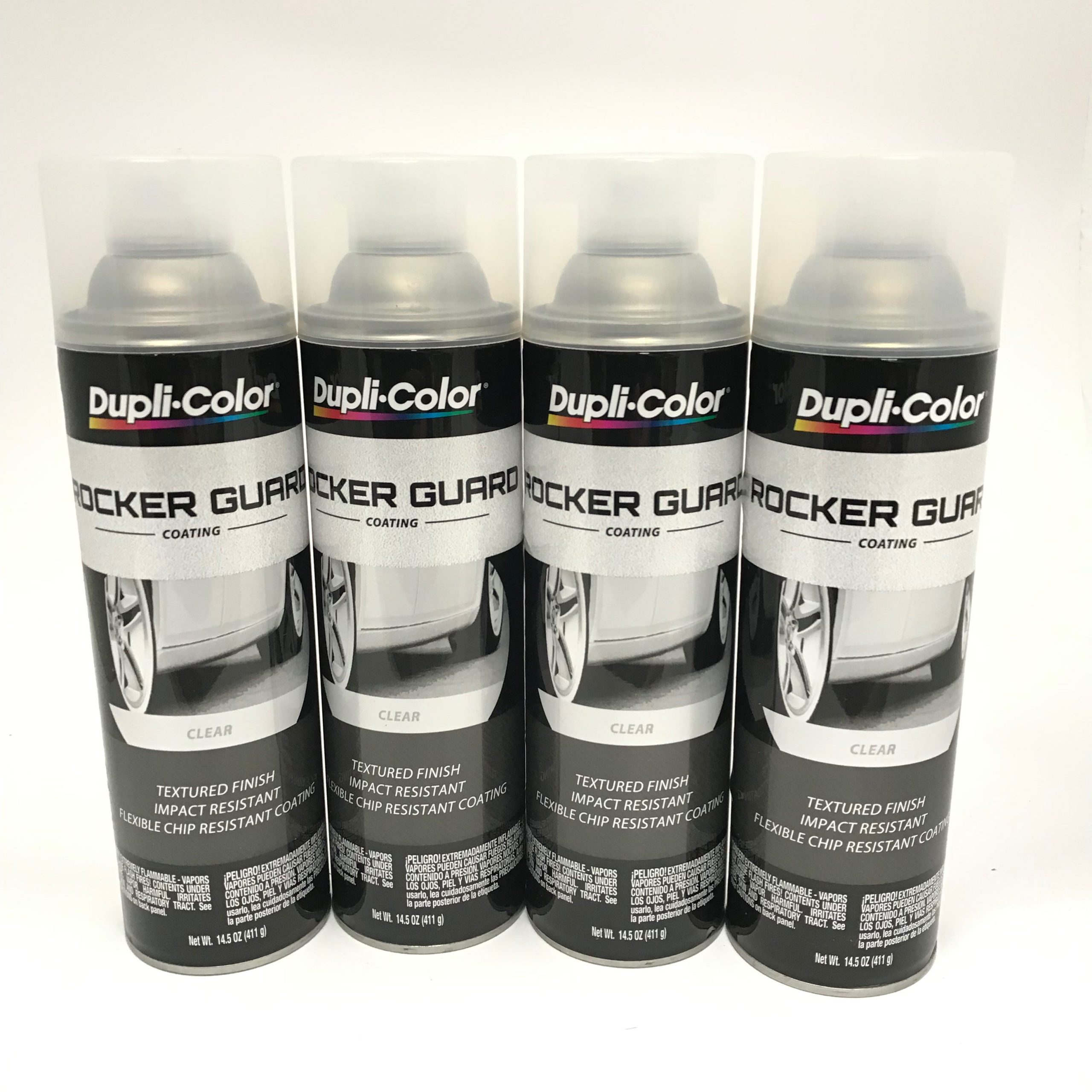 Duplicolor RGA100-4 PACK CLEAR Rocker Guard Coating Impact Resistant - 14.5 oz