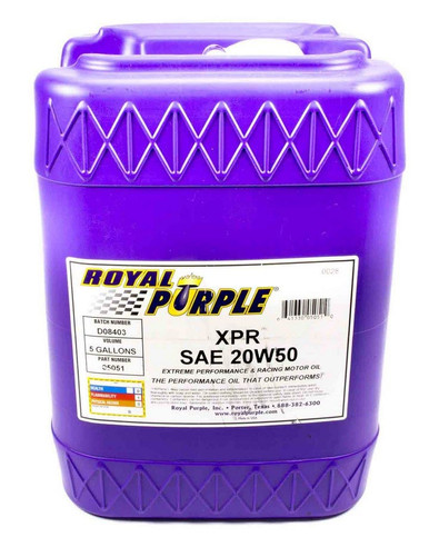 Royal Purple Synthetic Racing Oil XPR 5 Gallon (20W50) 5051