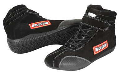 Racequip Shoe Ankletop Black Size 10 SFI 30500100