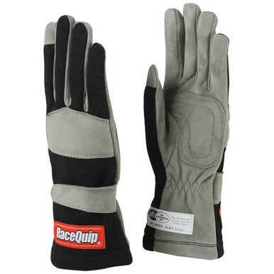 Racequip Gloves Single Layer Large Black SFI 351005