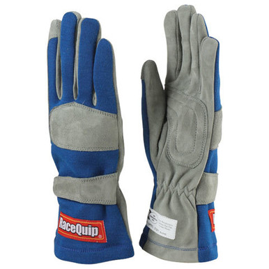 Racequip Gloves Single Layer Large Blue SFI 351025