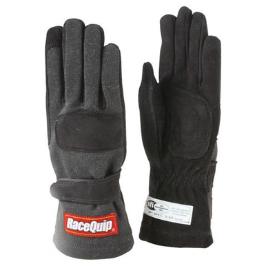 Racequip Gloves Double Layer XX-Large Black SFI 355007