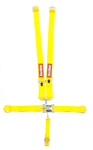 Racequip 5pt Harness Set L&L Yellow SFI 711031