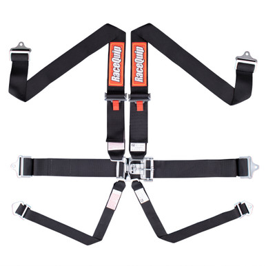 Racequip 6pt Harness Set L&L Black SFI 712002