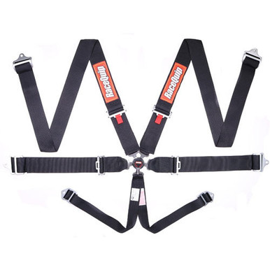 Racequip 6pt Harness Camlock SFI P/D Sportsman Black 743003