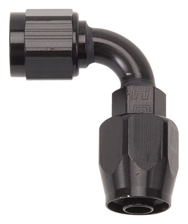#4 90 Deg Hose End Black 610155