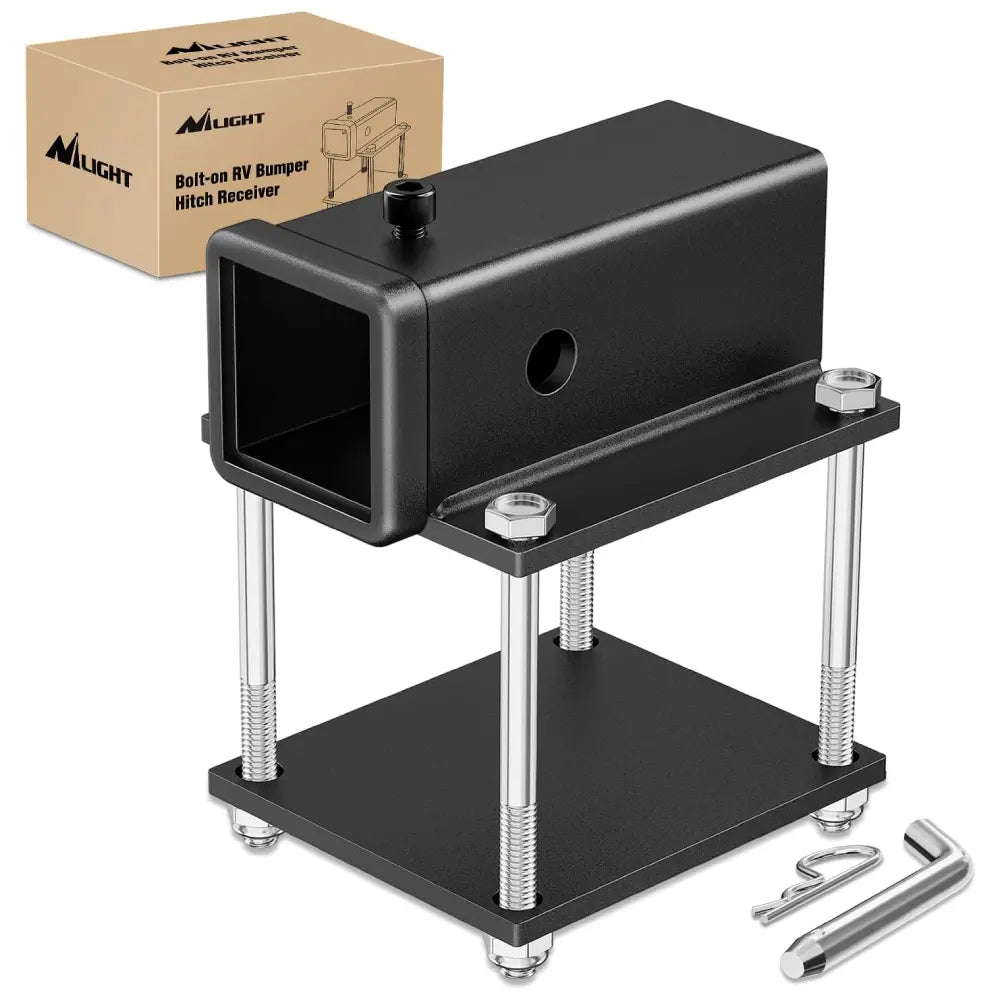 RV Bumper Hitch Receiver Fits 4-4.5 inches Bumper Beams