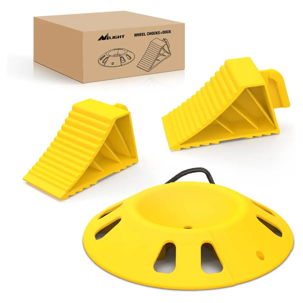 RV Wheel Chocks Wheel Dock Kit