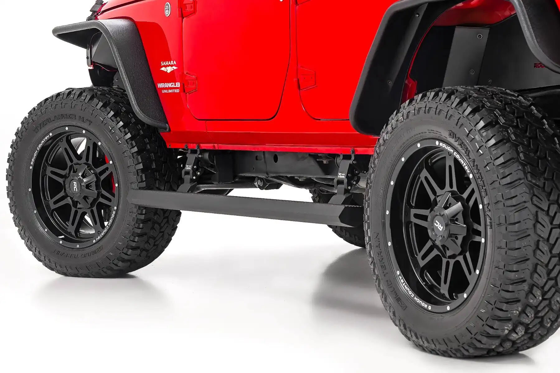 Rough Country PSR610330 Power Running Boards - Dual Electric Motor for 07-18 Jeep Wrangler JK Unlimited 4-Door