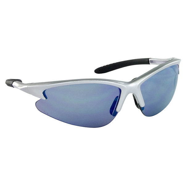 DB2 Safety Glasses with Ice Blue Lens and Silver Frames in Polybag