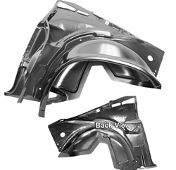 1970 - 1981 Camaro Wheel House and Quarter Structure Assembly, Inner and Outer Rear, Includes Door Jamb, LH