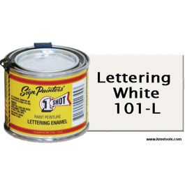 1 Shot Lettering Enamel - Lettering White - 1/4 Pint