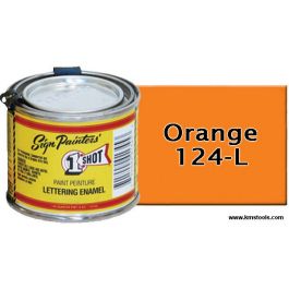 1 Shot Lettering Enamel - Orange - 1/4 Pint