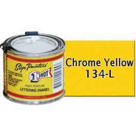 1 Shot Lettering Enamel - Chrome Yellow - 1/4 Pint