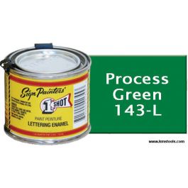 1 Shot Lettering Enamel - Process Green - 1/4 Pint