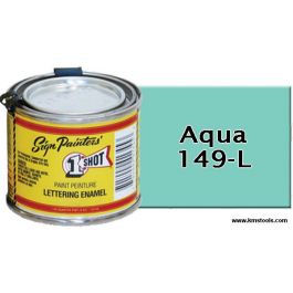 1 Shot Lettering Enamel - Aqua - 1/4 Pint