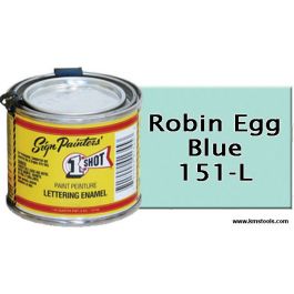1 Shot Lettering Enamel - Robin Egg Blue - 1/4 Pint