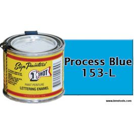1 Shot Lettering Enamel - Process Blue - 1/4 Pint