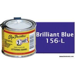 1 Shot Lettering Enamel - Brilliant Blue - 1/4 Pint