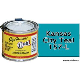 1 Shot Lettering Enamel - Kansas City Teal - 1/4 Pint