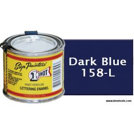 1 Shot Lettering Enamel - Dark Blue - 1/4 Pint