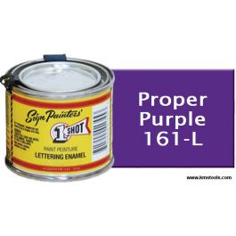 1 Shot Lettering Enamel - Proper Purple - 1/4 Pint