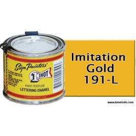 1 Shot Lettering Enamel - Imitation Gold - 1/4 Pint