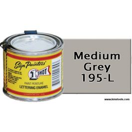 1 Shot Lettering Enamel - Medium Grey - 1/4 Pint