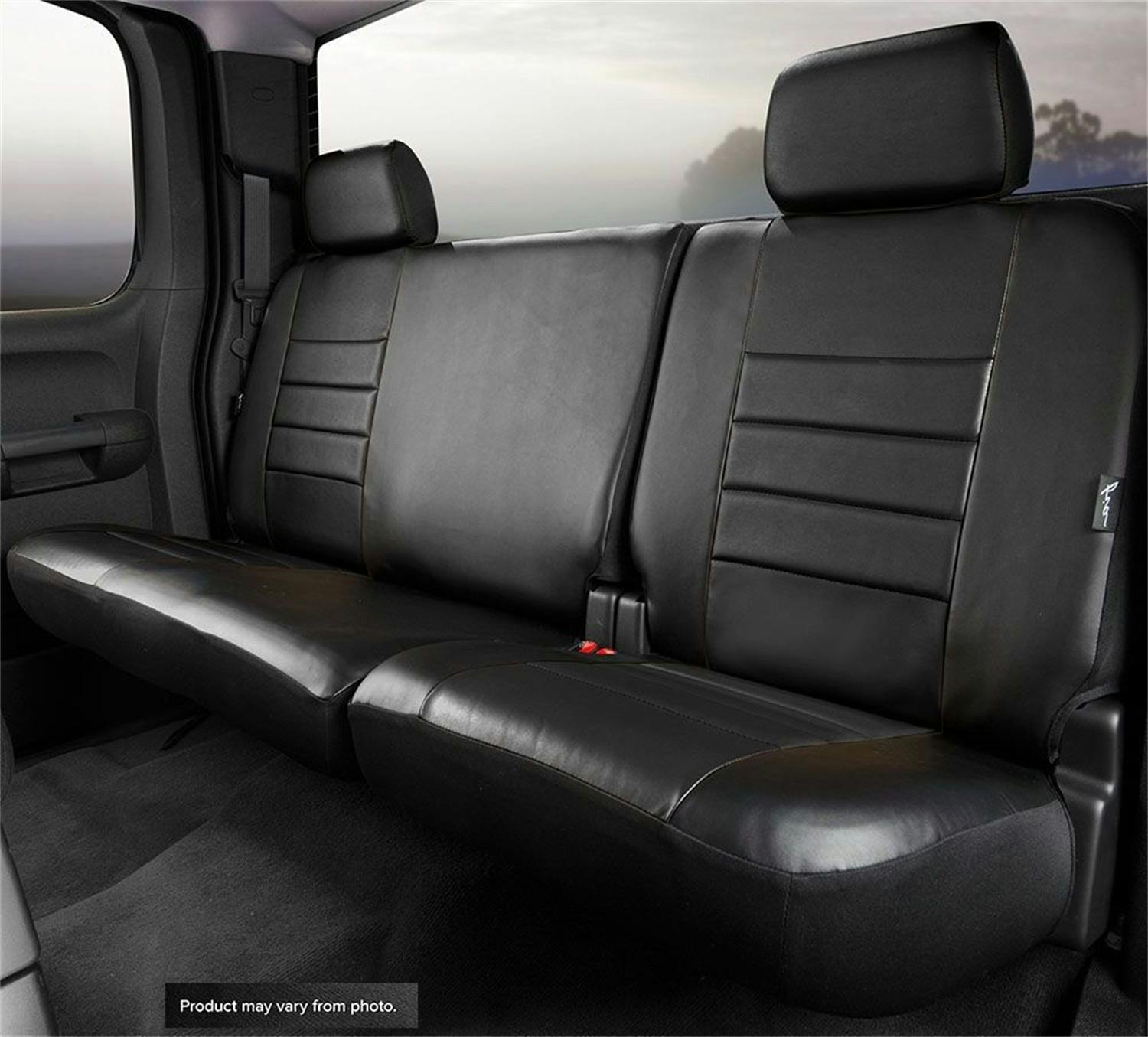 Fia SL62-76 BLK/BLK LeatherLite™ Custom Seat Cover