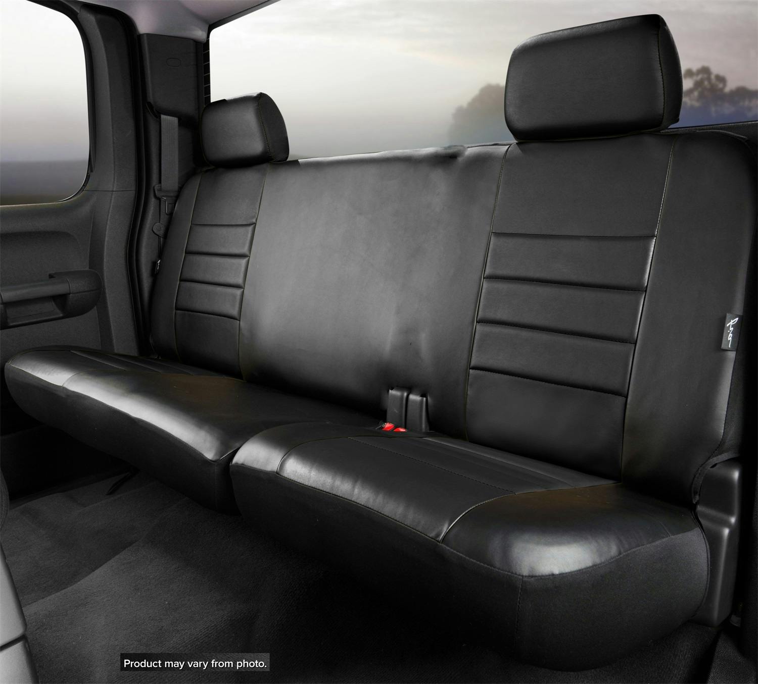 Fia SL62-89 BLK/BLK LeatherLite™ Custom Seat Cover