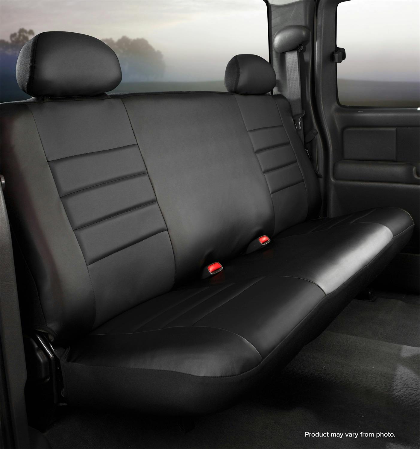 Fia SL62-10 BLK/BLK LeatherLite™ Custom Seat Cover