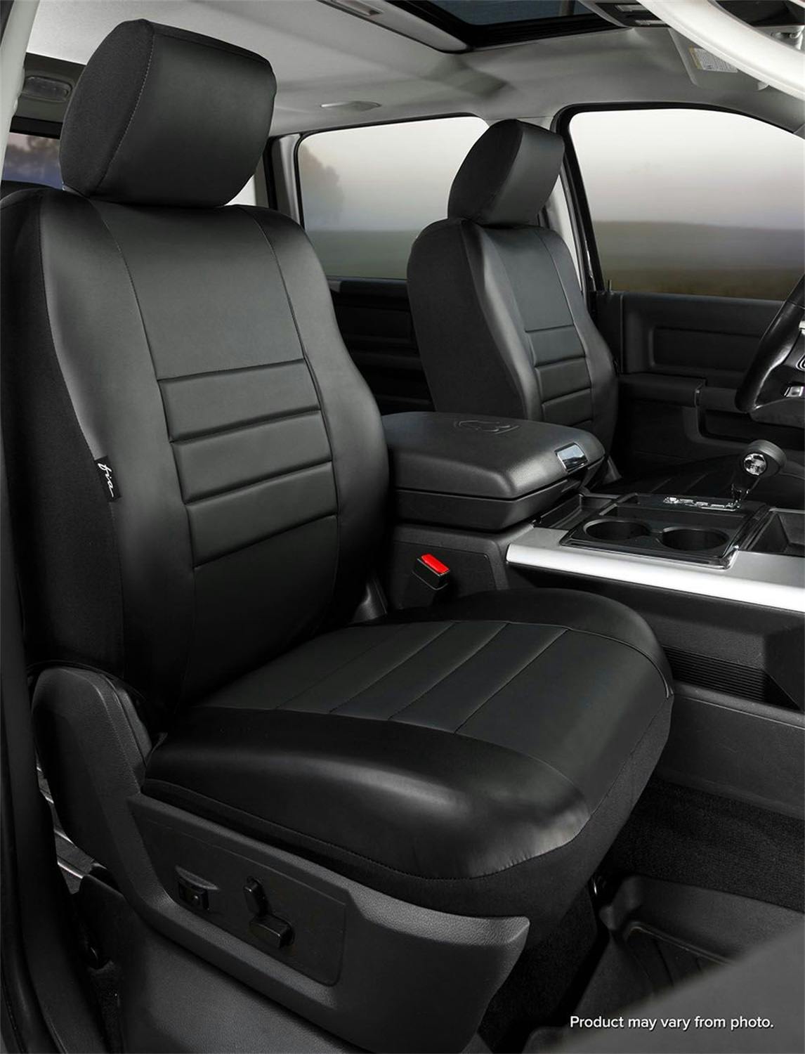 Fia SL62-99 BLK/BLK LeatherLite™ Custom Seat Cover