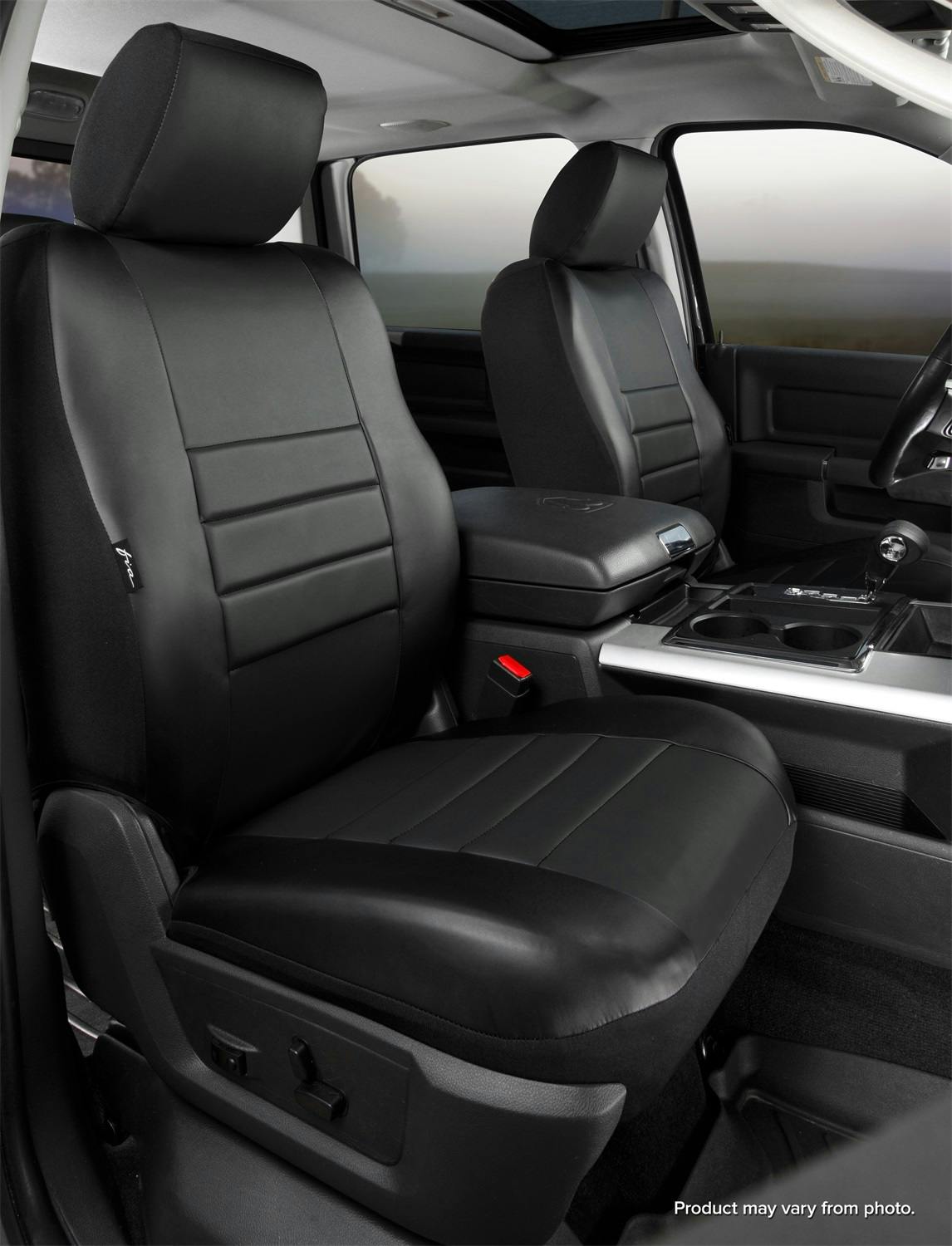 Fia SL67-11 BLK/BLK LeatherLite™ Custom Seat Cover
