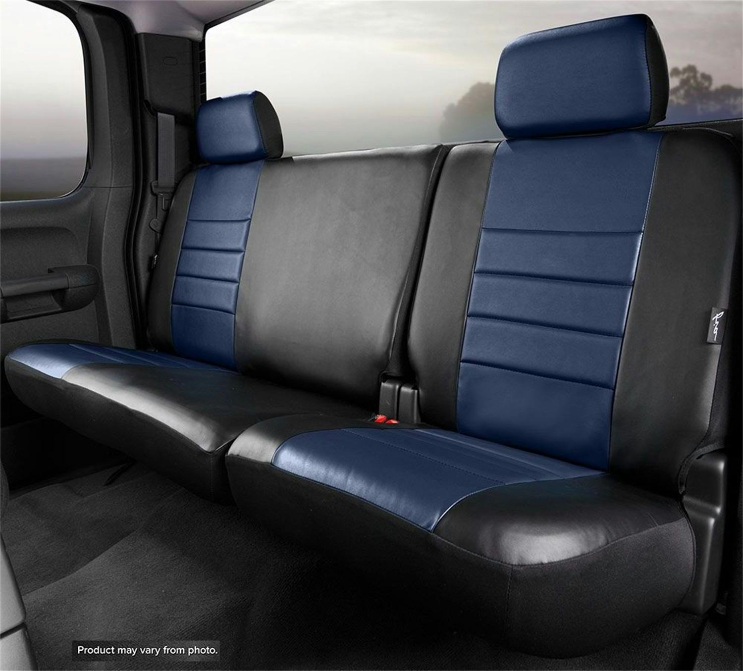 Fia SL62-14 BLK/BLK LeatherLite™ Custom Seat Cover