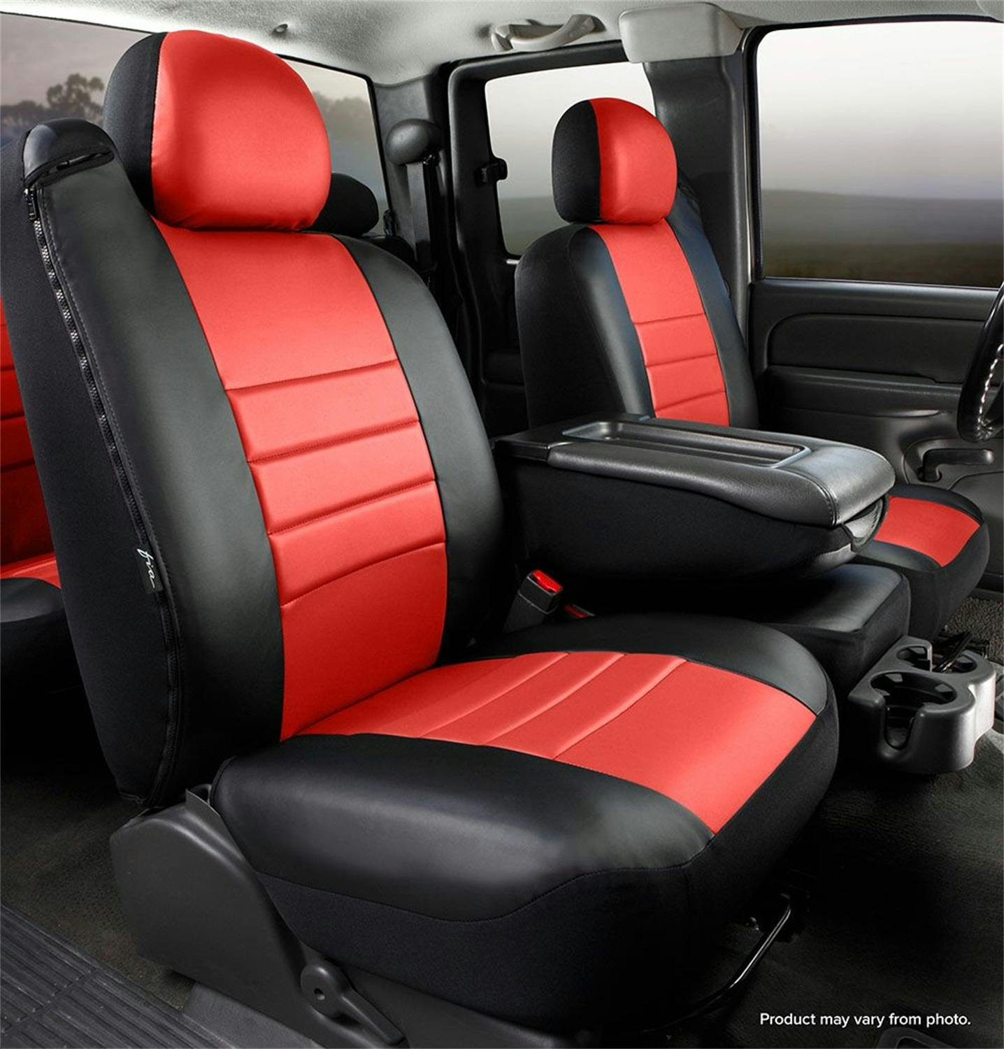 Fia SL68-36 RED LeatherLite™ Custom Seat Cover