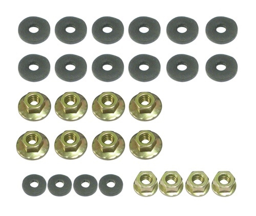 1970 - 1981 Camaro Rear Spoiler Hardware Set for 3-Piece Spoiler, 28 Pieces